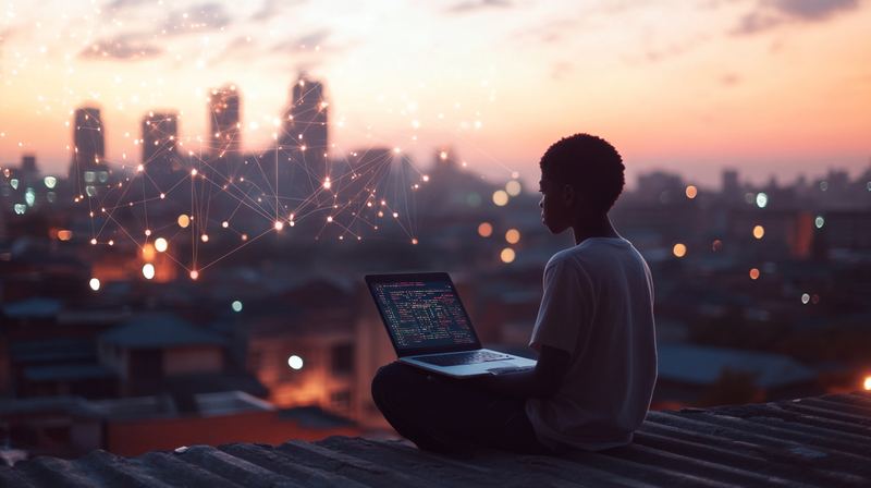 Odilon, 17 ans, rooftop networking